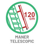 Scara pod SXL cu maner telescopic de 120 cm lungime